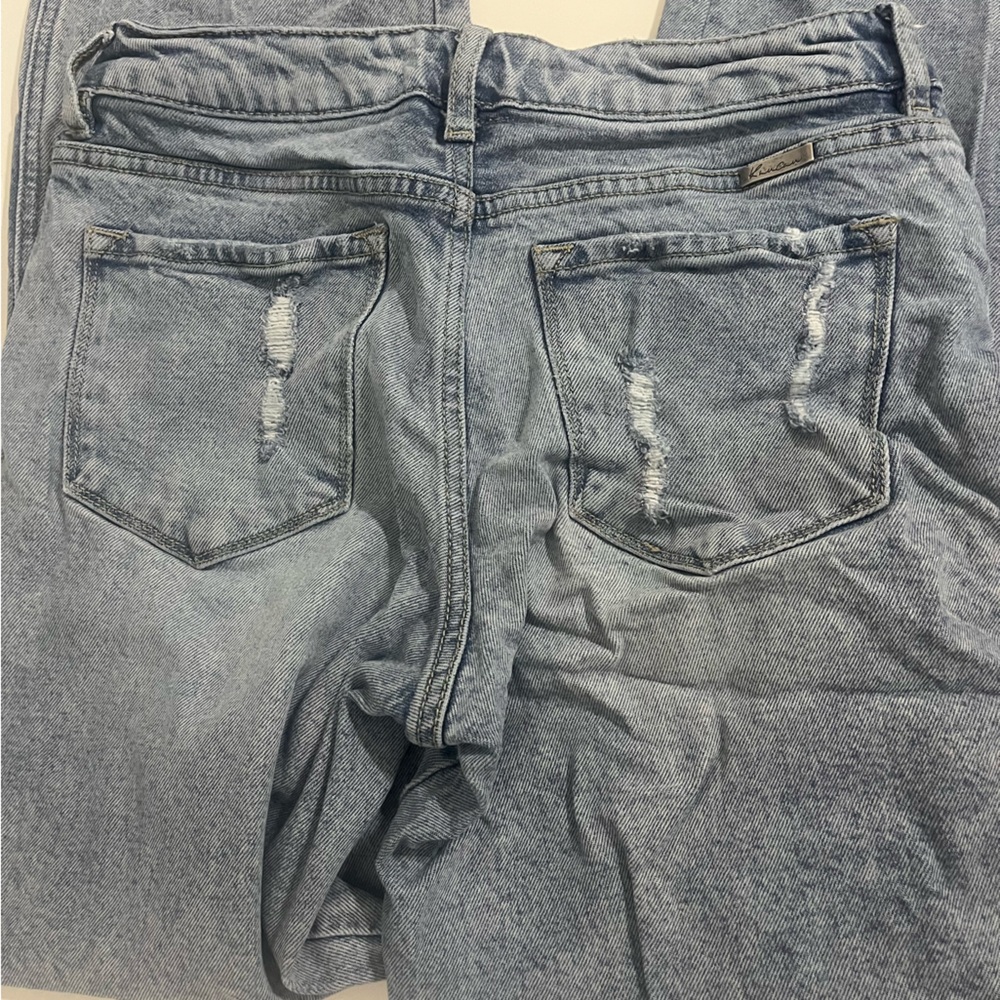 Light Blue Distressed Jeans - Picture 2 of 3